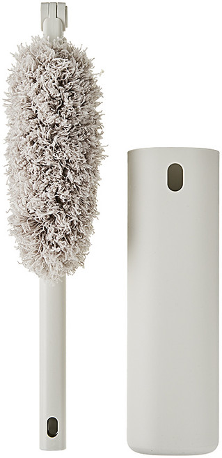MUJI 無印良品 超細纖維迷你手持伸縮拖把 34~78cm 4550344832073, 單一顏色, 1個