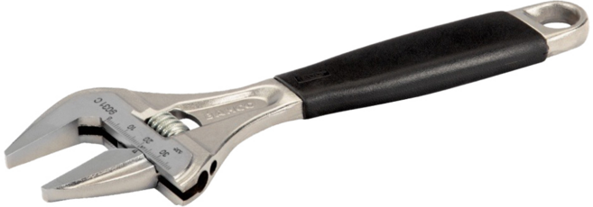 BAHCO 魚牌 超薄大開口活動扳手 ERGOTM握把 218mm (8"), 1支
