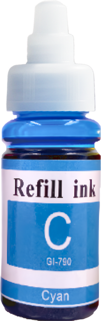 NEXTPAGE 台灣榮工 Canon G系列專用 Dye Ink 可填充染料墨水瓶 CANON 印表機適用 70ml, 藍色, 1瓶