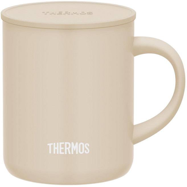THERMOS 膳魔師 真空保溫馬克杯 JDG-352C, 米色, 1個