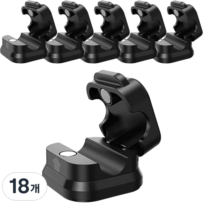 HOHOO 磁吸任天堂1 2充電線收納架, 單一商品, 黑色, 18個