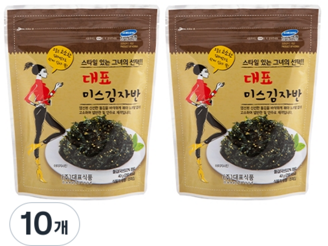 hanadamfood 代表金氏海苔酥, 40g, 10個