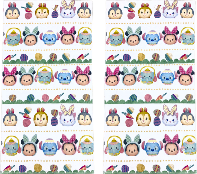 LIFE 來福牌 印花浴巾, TSUMTSUM 可愛大頭, 2條