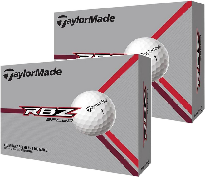 TaylorMade 樂卡寶 速度 高爾夫球 兩層, 白色, 12個, 2盒