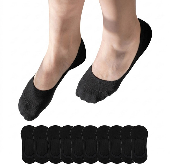 SOCKS FACTORY 女性用防滑耐穿Ver.3隱形襪 10雙組