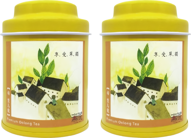 無藏茗茶 阿里山故事茶 精製烏龍 小茶罐, 18g, 1罐, 2罐