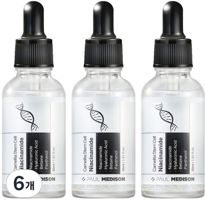 PAUL MEDISON 山茶花幹細胞菸鹼醯胺安瓶, 6個, 30ml