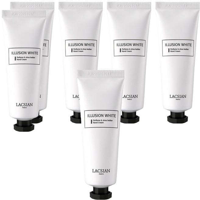 LACSIAN 幻象白香水護手霜, 乳木果油香, 100ml, 6個
