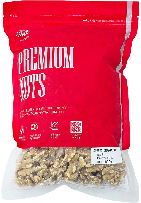 Dadamomarket核桃 半顆 1/4, 1kg, 1包
