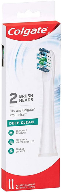Colgate 高露潔 3D音波極淨電動牙刷 替換刷頭 2入, PROCLINICAL 150 REFILL, 1盒