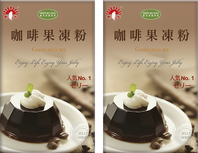 新光洋菜 咖啡果凍粉, 1kg, 2盒