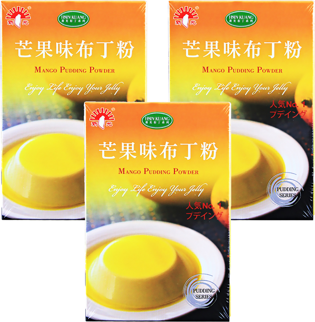 新光洋菜 芒果味布丁粉, 100g, 3盒