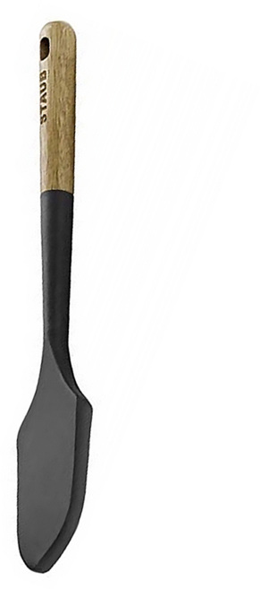staub 矽膠抹刀 30cm 抹刀面 10.5 x 5.5cm 100g, 原木色 + 黑色, 1支