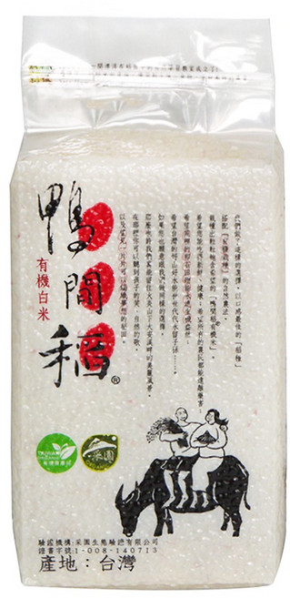 鴨間稻 有機白米, 1.5kg, 1包, CNS二等