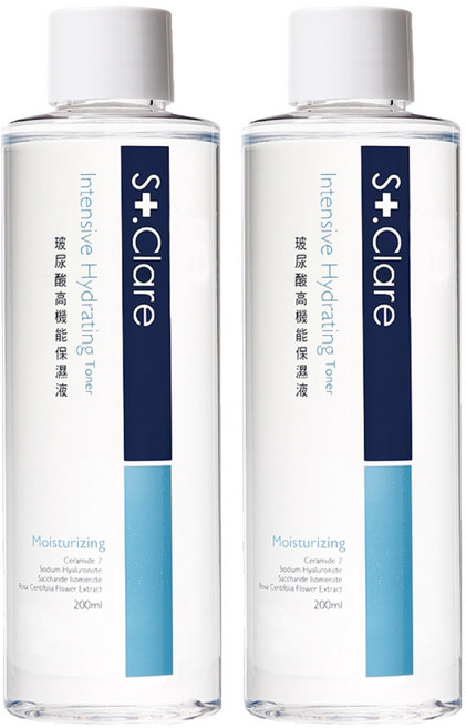 St.Clare 聖克萊爾 玻尿酸高機能保濕液, 2瓶, 200ml