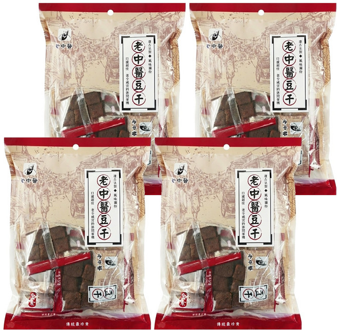 老中醫 中丁豆干, 250g, 4袋