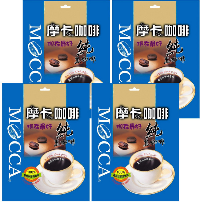 MOCCA 摩卡 現在最好 純黑咖啡, 2.5g, 25包, 4袋