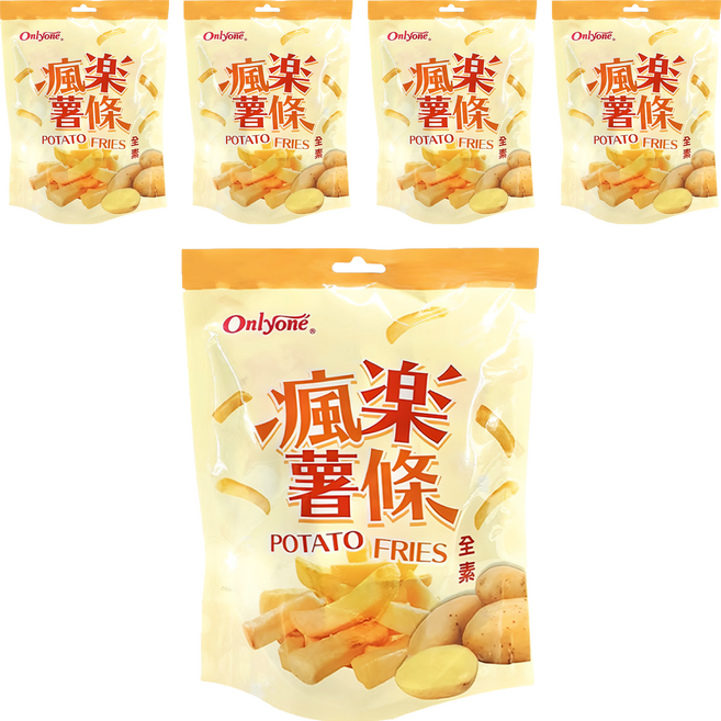 Onlyone 海龍王 瘋樂薯條, 72g, 5包