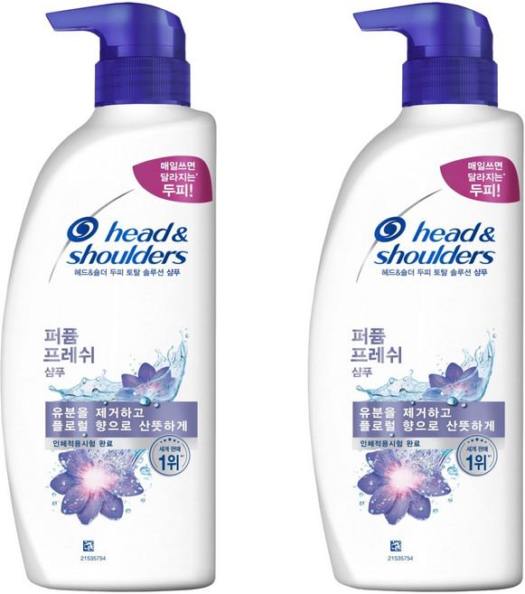 head&shoulders 海倫仙度絲 頭皮全效護理香氛洗髮乳 清新香, 520ml, 2個