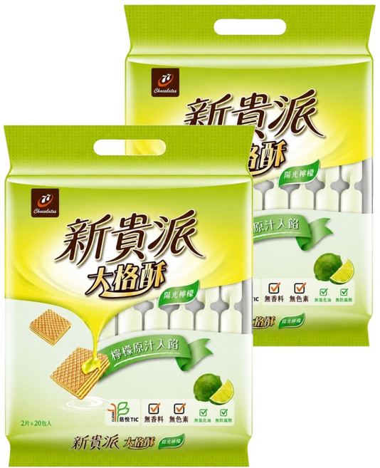 77 新貴派 大格酥 陽光檸檬, 324g, 2袋