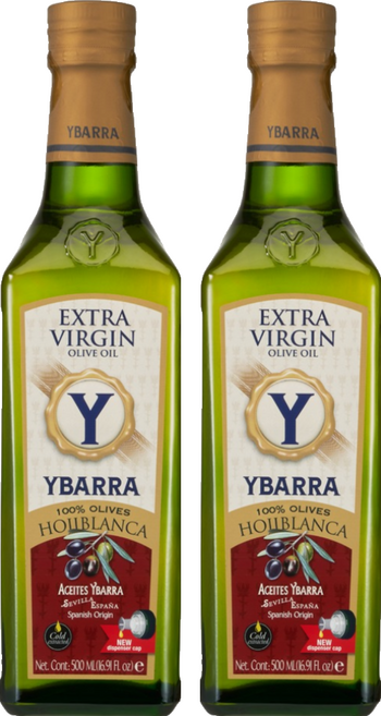 YBARRA 單一品種HOJIBLANCA特級初榨橄欖油, 2個, 500ml