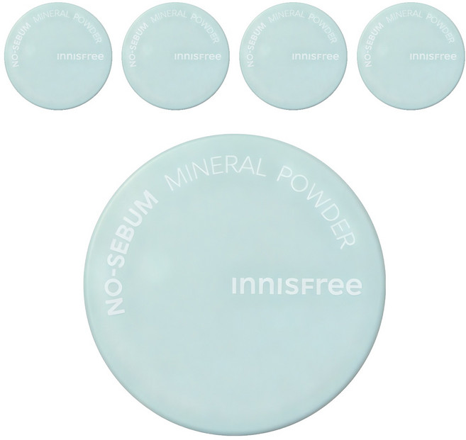 INNISFREE 無油無慮礦物控油蜜粉 5g, 單一顏色, 5個
