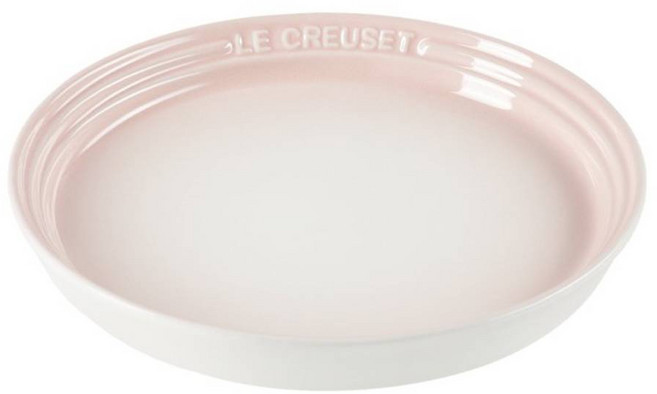 LE CREUSET 瓷器新采和風系列 圓盤 22cm, 淡粉紅, 1個