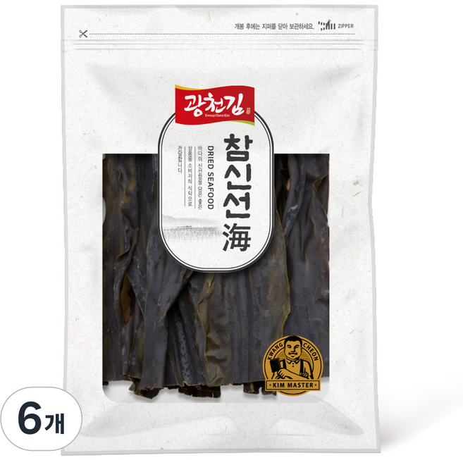 廣川海苔 真新鮮海昆布, 6個, 250g