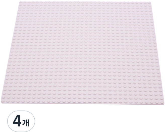 yogoyo 樂高相容積木遊戲板 32 x 32格, 白色, 4個
