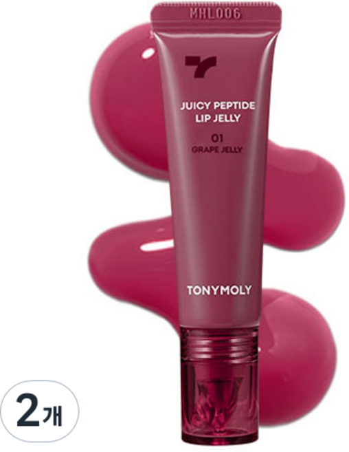 TONYMOLY Juicy 胜肽唇凍, 2個, 01 葡萄果凍, 10g