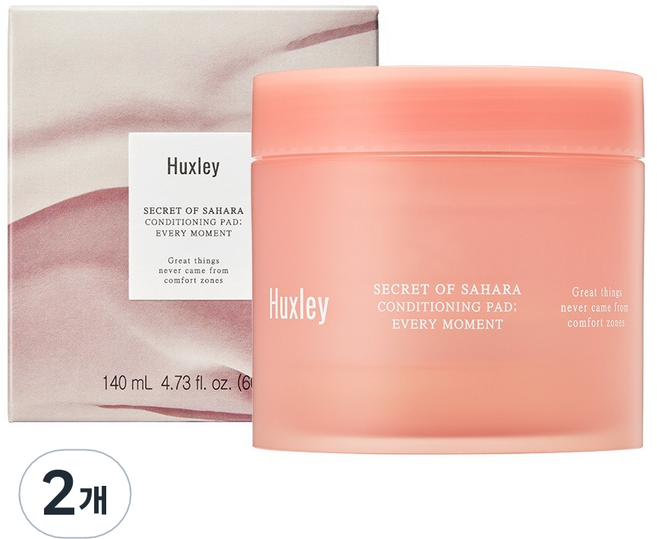 Huxley 摩洛哥仙人掌調理棉片 140ml, 2罐, 60片