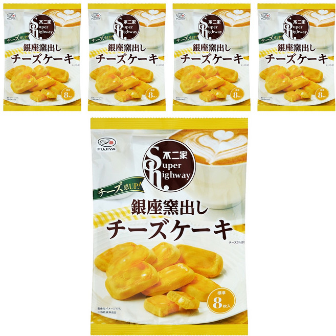 FUJIYA 不二家 銀座窯烤起司蛋糕, 5包, 84g