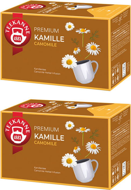 TEEKANNE 恬康樂 Premium Camomile 洋甘菊草本茶, 1.5g, 20個裝, 2組