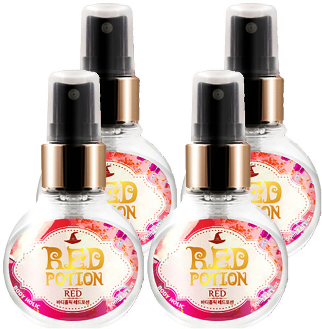 BODYHOLIC 身體噴霧 紅色魔藥, 50ml, 4個