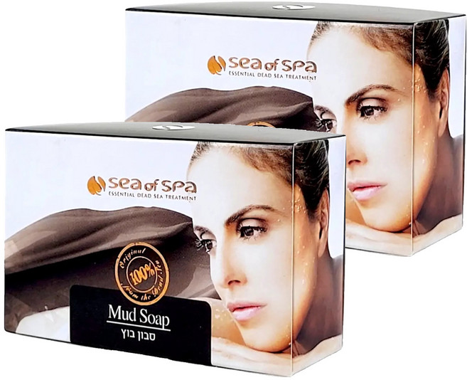 sea of spa 死海黑泥皂, 125g, 2個