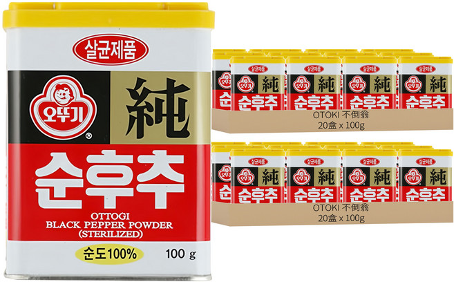 OTOKI 不倒翁 黑胡椒粉, 40盒, 100g