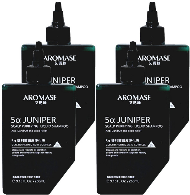 AROMASE 艾瑪絲 5a捷利爾頭皮淨化液, 260ml, 4瓶