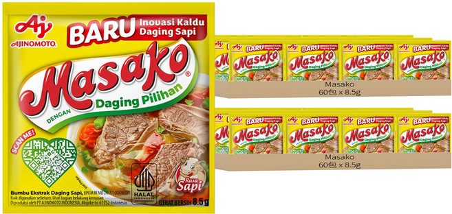 Masako 牛肉風味調味料 12包, 102g, 10袋