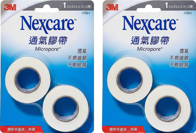 3M Nexcare 通氣膠帶, 2捲, 2組