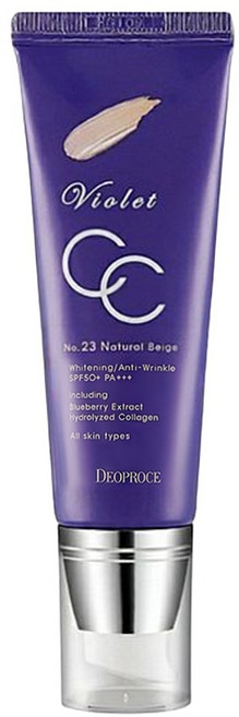DEOPROCE 迪普詩 防曬抗皺CC素顏霜 SPF50+ PA+++, #23, 50g, 1條