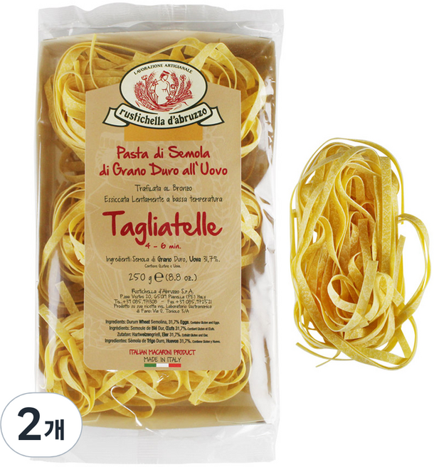 rustichella d'abruzzo Tagliatelle 義大利麵, 250g