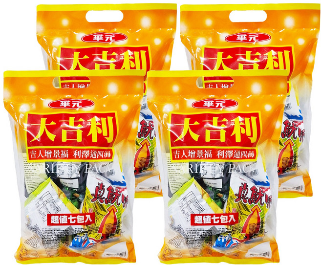 華元 大吉利包7件組, 154g, 4袋