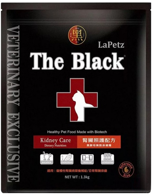 LaPetz 樂倍 黑酵母無穀保健貓糧, 腎臟照護配方, 1.3kg, 1袋