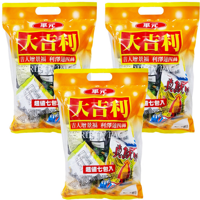 華元 大吉利包7件組, 154g, 3袋