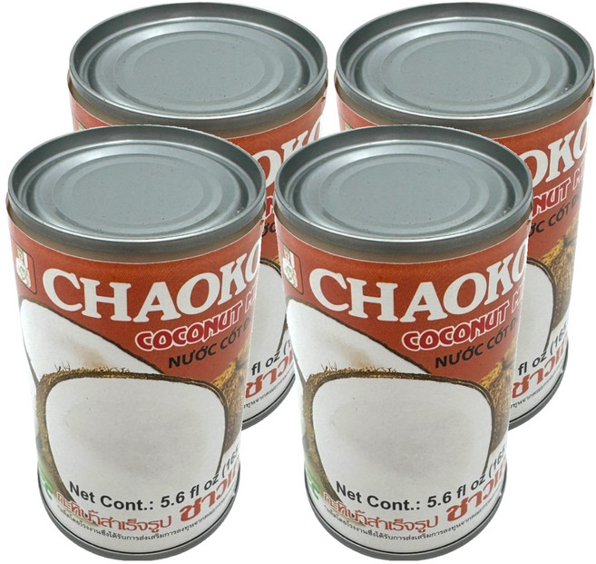 CHAOKOH 巧口椰漿, 165ml, 4個