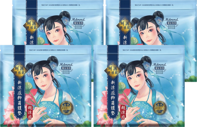 Mdmmd. 明洞國際 後宮超涼感系列 新涼感抑菌護墊, 15cm, 20片, 4包