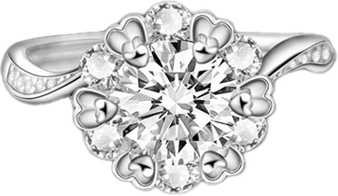 CF Diamond 女款 莫桑鑽 戒指