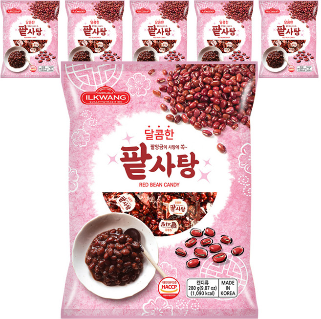 ILKWANG 紅豆糖, 6個, 280g