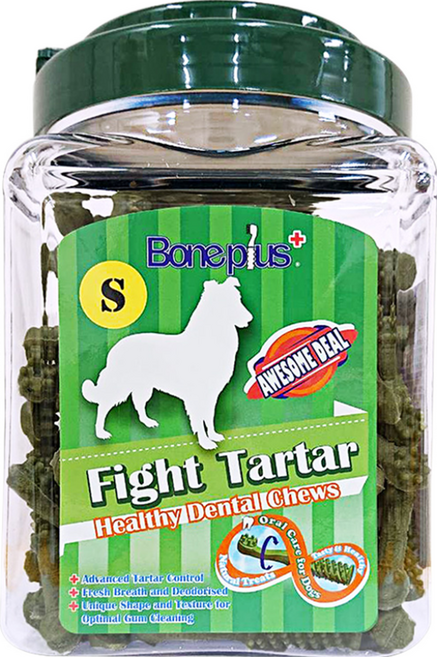 Boneplus 超效動能雙頭潔牙骨 S, 天然草本, 700g, 1個