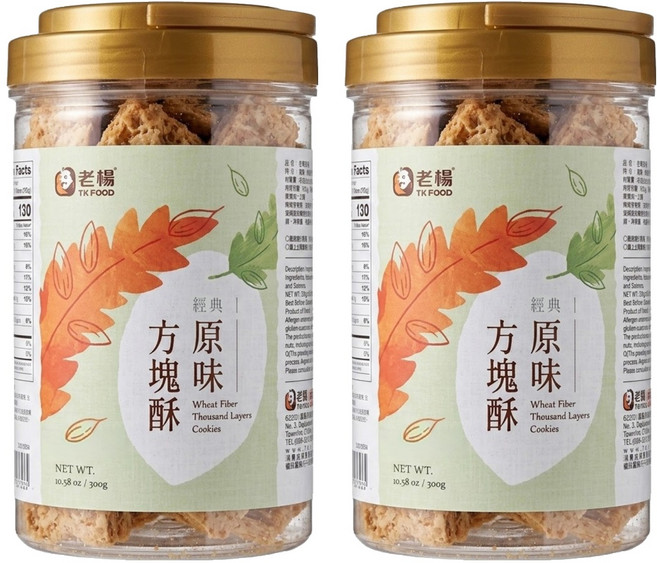 老楊 經典原味方塊酥, 300g, 2罐